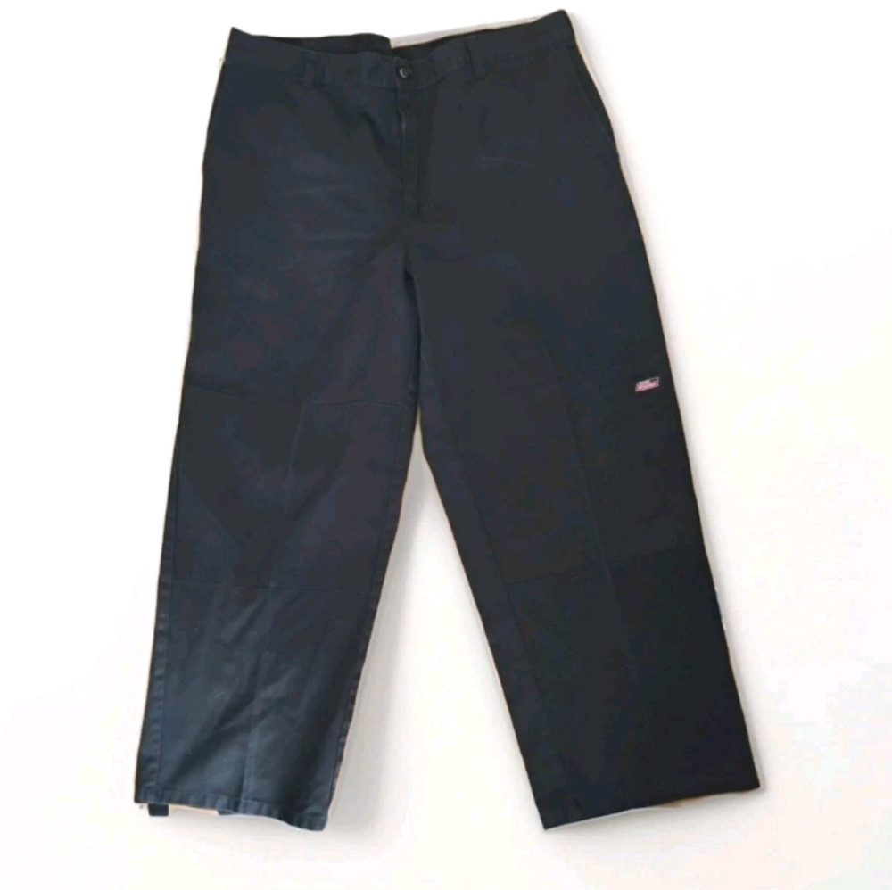 Genuine Dickies Men's Cargo Work Pants Casual Loose Fit Size 38 34 Black